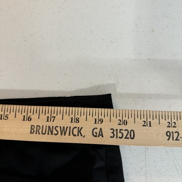 Banana Republic Siena Slim Italian Wool Ankle Pant Size 16L Tall Black Corporate - Picture 11 of 15